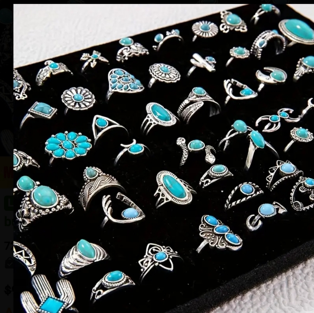 Lot of 50pcs Boho Style Ring Set - Picture 3 of 6
